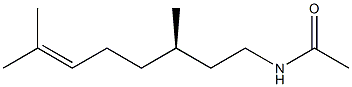 (-)-N-[(R)-3,7-Dimethyl-6-octenyl]acetamide Structure