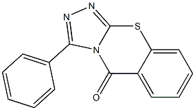 3-Phenyl-5H-1,2,4-triazolo[3,4-b][1,3]benzothiazin-5-one 구조식 이미지
