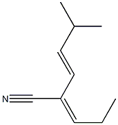 (3E)-5-Methyl-2-(propan-1-ylidene)-3-hexenenitrile Structure