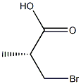 [R,(+)]-3-Bromo-2-methylpropionic acid 구조식 이미지