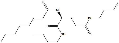 N2-(2-Octenoyl)-N1,N5-dibutylglutaminamide Structure