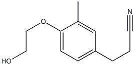 2-[2-Methyl-4-(2-cyanoethyl)phenoxy]ethanol Structure