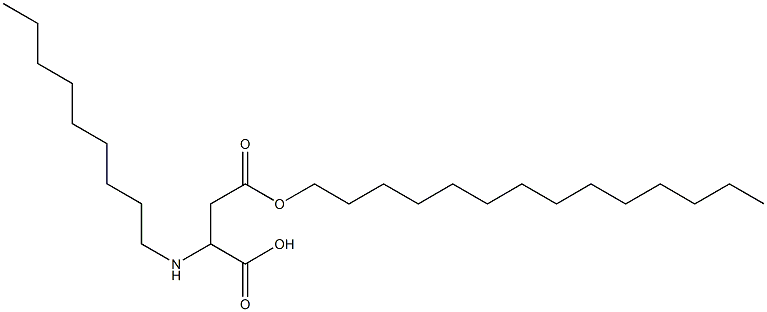 2-Nonylamino-3-(tetradecyloxycarbonyl)propionic acid 구조식 이미지