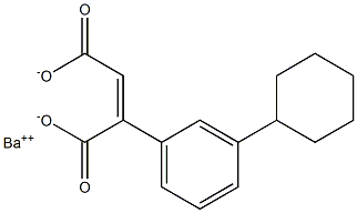 2-(3-Cyclohexylphenyl)maleic acid barium salt 구조식 이미지