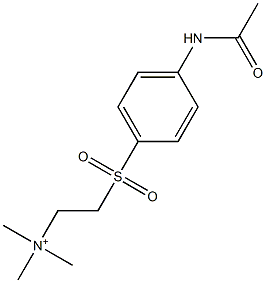 2-[p-(Acetylamino)phenylsulfonyl]ethyltrimethylaminium 구조식 이미지
