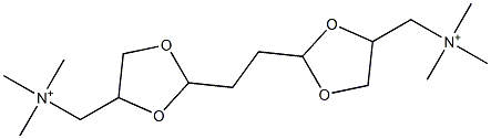 2,2'-(1,2-Ethanediyl)bis(N,N,N-trimethyl-1,3-dioxolane-4-methanaminium) Structure