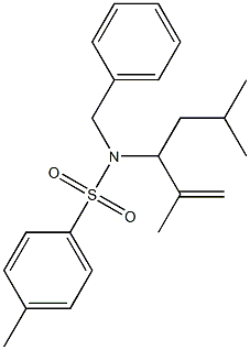 N-Benzyl-N-(1-isopropenyl-3-methylbutyl)-4-methylbenzenesulfonamide Structure