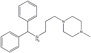 1-[3-[(Diphenylmethyl)silyl]propyl]-4-methylpiperazine Structure