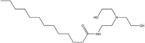 N-[2-[Bis(2-hydroxyethyl)amino]ethyl]tridecanamide Structure