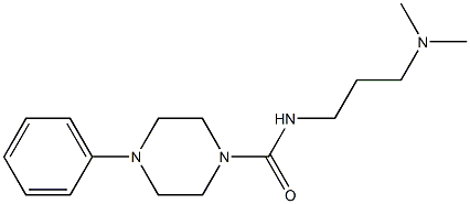 N-(3-Dimethylaminopropyl)-4-phenylpiperazine-1-carboxamide Structure