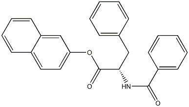 N-Benzoylphenylalanine 2-naphtyl ester 구조식 이미지