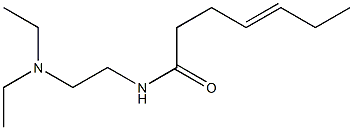 N-[2-(Diethylamino)ethyl]-4-heptenamide Structure