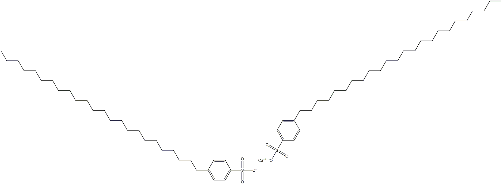 Bis(4-tetracosylbenzenesulfonic acid)calcium salt Structure