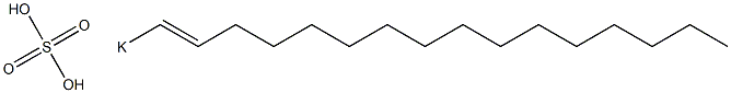 Sulfuric acid 1-hexadecenyl=potassium salt Structure