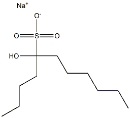 5-Hydroxyundecane-5-sulfonic acid sodium salt Structure