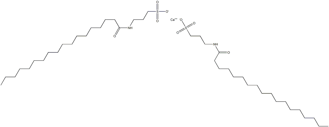 Bis(3-stearoylamino-1-propanesulfonic acid)calcium salt 구조식 이미지