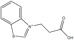 3-(2-Carboxyethyl)benzothiazol-3-ium 구조식 이미지