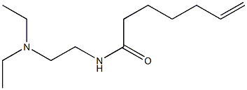 N-[2-(Diethylamino)ethyl]-6-heptenamide Structure