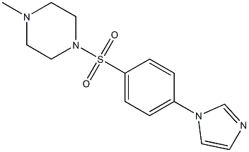 1-[4-(1H-Imidazol-1-yl)phenylsulfonyl]-4-methylpiperazine Structure