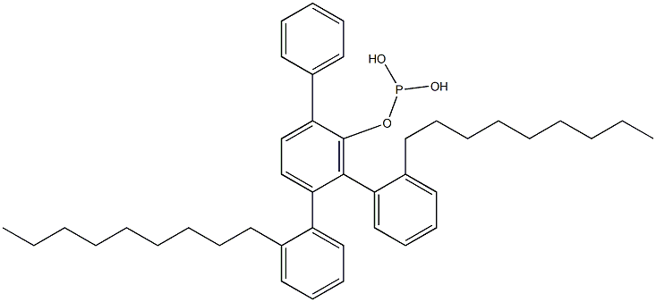 Phosphorous acid bis(2-nonylphenyl)[1,1'-biphenyl]-2-yl ester 구조식 이미지