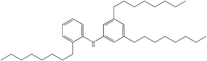 2-Octylphenyl 3,5-dioctylphenylamine 구조식 이미지