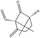 (1R,5S)-1-Ethenyl-2-methylene-7,7-dimethylbicyclo[3.1.1]heptan-6-one 구조식 이미지