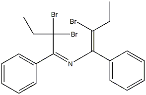 3,3,7-Tribromo-4,6-diphenyl-5-aza-4,6-nonadiene Structure