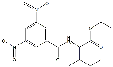 (2S)-2-[(3,5-Dinitrobenzoyl)amino]-3-methylpentanoic acid isopropyl ester 구조식 이미지