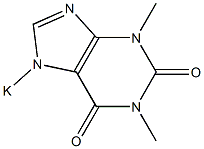 1,3-Dimethyl-7-potassio-7H-purine-2,6(1H,3H)-dione Structure