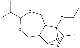 1,5,5a,6,9,9a-Hexahydro-3-isopropyl-6,9-epoxy-9-ethoxy-8-methyl-[1,3]dioxepino[5,6-c]pyridine 구조식 이미지