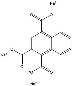 1,2,4-Naphthalenetricarboxylic acid trisodium salt 구조식 이미지