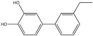 4-(3-Ethylphenyl)-1,2-benzenediol Structure