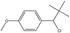 4-Methoxy-1-(1-chloro-2,2-dimethylpropyl)benzene 구조식 이미지