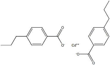 Bis(4-propylbenzoic acid)cadmium salt Structure