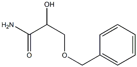 2-Hydroxy-3-(benzyloxy)propanamide Structure