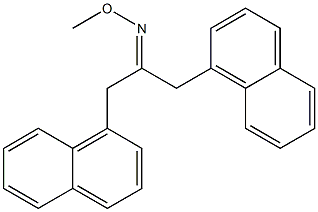 1,3-Bis(1-naphthalenyl)acetone O-methyl oxime Structure