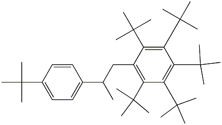 1-(Penta-tert-butylphenyl)-2-(4-tert-butylphenyl)propane Structure