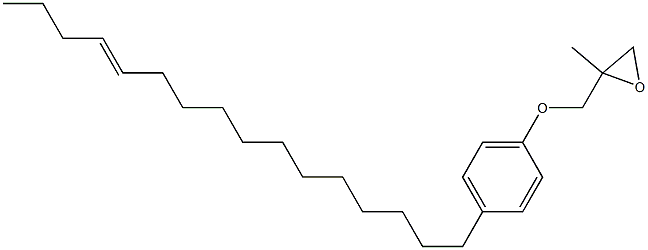 4-(12-Hexadecenyl)phenyl 2-methylglycidyl ether 구조식 이미지