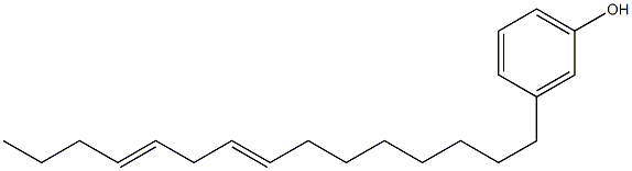 3-(8,11-Pentadecadienyl)phenol 구조식 이미지