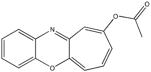 9-Acetoxybenzo[b]cyclohept[e][1,4]oxazine 구조식 이미지