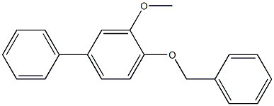 3-Methoxy-4-(benzyloxy)[1,1'-biphenyl] 구조식 이미지