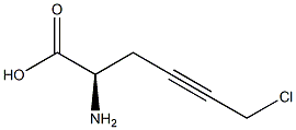 [R,(+)]-2-Amino-6-chloro-4-hexynoic acid 구조식 이미지