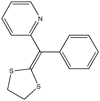 2-(Phenyl(2-pyridyl)methylene)-1,3-dithiolane Structure