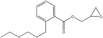 2-Hexylbenzoic acid glycidyl ester Structure