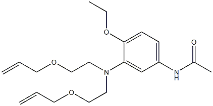 3'-[Bis(2-allyloxyethyl)amino]-4'-ethoxyacetanilide Structure