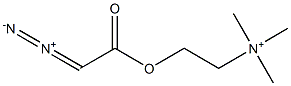 2-(Diazoacetyloxy)-N,N,N-trimethylethanaminium Structure