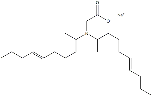 N,N-Di(6-decen-2-yl)glycine sodium salt Structure