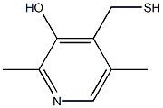 2,5-Dimethyl-4-mercaptomethyl-3-pyridinol Structure