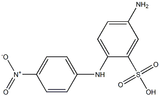 2-(4-Nitrophenylamino)-5-aminobenzenesulfonic acid 구조식 이미지