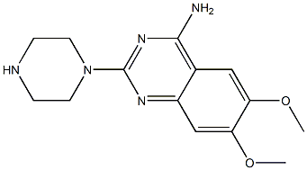 2-(1-Piperazinyl)-6,7-dimethoxy-4-quinazolinamine Structure
